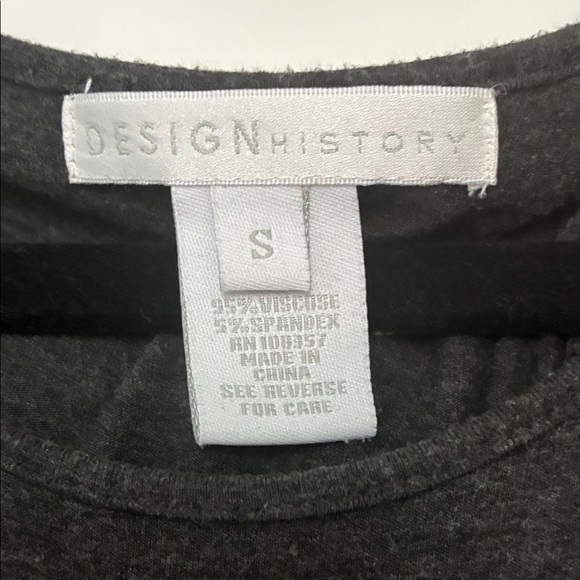 Design History Charcoal Long Sleeve Tee - Picture 2 of 4